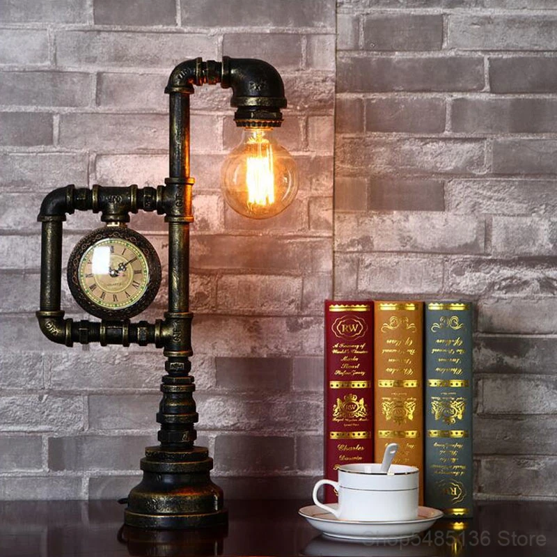 Vintage Industrial Bar Table Lamp Retro Lighting Loft Edison Steampunk Iron Antique Study Room Living Room Decoration Desk Lamp
Vintage Industrial Bar Table Lamp Retro Lighting Loft Edison Steampunk Iron Antique Study Room Living Room Decoration Desk Lamp