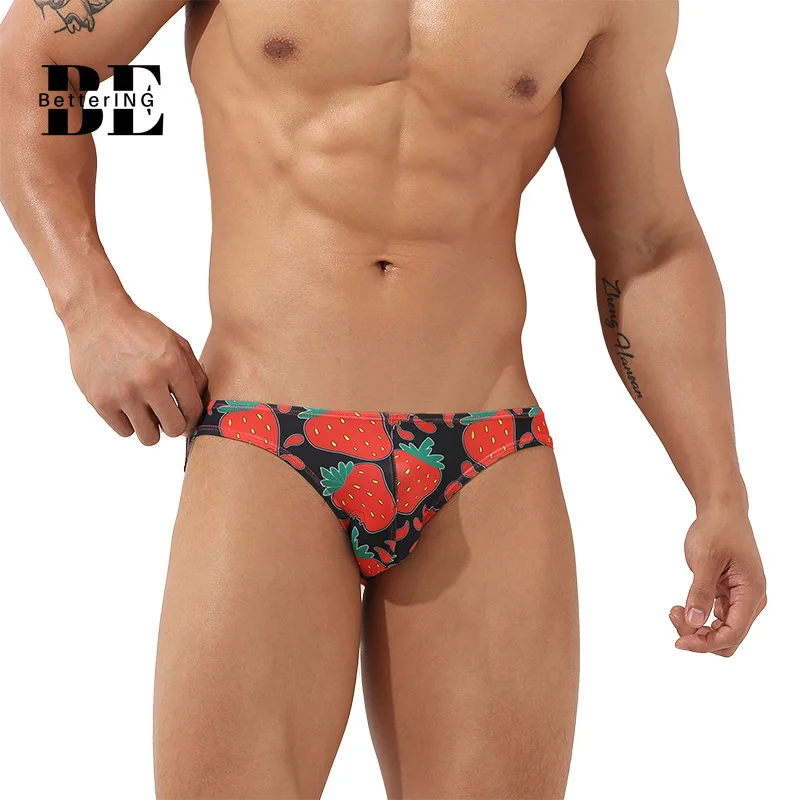 2021 New Men's Sexy Underwear Breathable Briefs Personalized Printed Ice Silk Traceless U Bulge Bikini Fashion Men's Shorts
2021 New Men's Sexy Underwear Breathable Briefs Personalized Printed Ice Silk Traceless U Bulge Bikini Fashion Men's Shorts