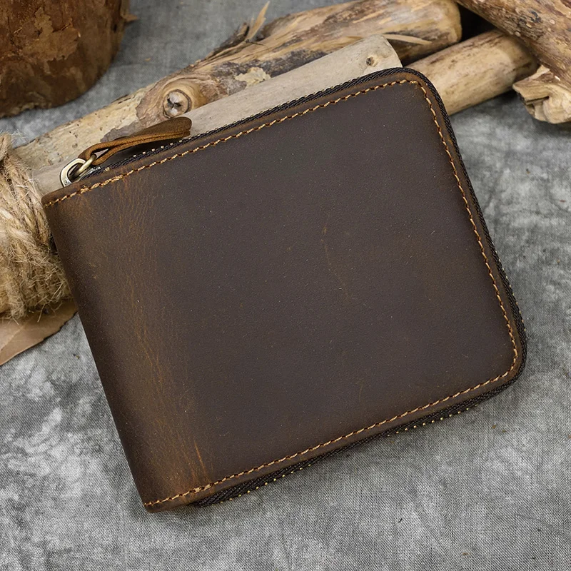 Luufan Genuine Leather Short Wallet Men Women Natural Cowskin Short Purse With Coin Pocket Zipper Around Card Purse Small Wallet
Luufan Genuine Leather Short Wallet Men Women Natural Cowskin Short Purse With Coin Pocket Zipper Around Card Purse Small Wallet