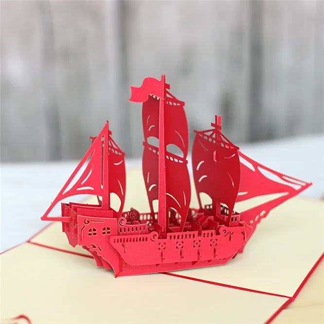 50PCS Ship 3D Pop Up Greeting Cards Postcard Vintage Handmade Origami Paper Laser Cut Kraft Birthday Gifts for Boyfriend Dad
50PCS Ship 3D Pop Up Greeting Cards Postcard Vintage Handmade Origami Paper Laser Cut Kraft Birthday Gifts for Boyfriend Dad