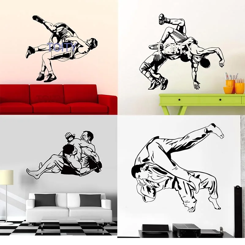 Wrestling Throw Poster Wall Sticker Sports Wrestler Vinyl Decal GYM Martial Arts Fighting Fan Jiu Jitsu Art Decor
Wrestling Throw Poster Wall Sticker Sports Wrestler Vinyl Decal GYM Martial Arts Fighting Fan Jiu Jitsu Art Decor