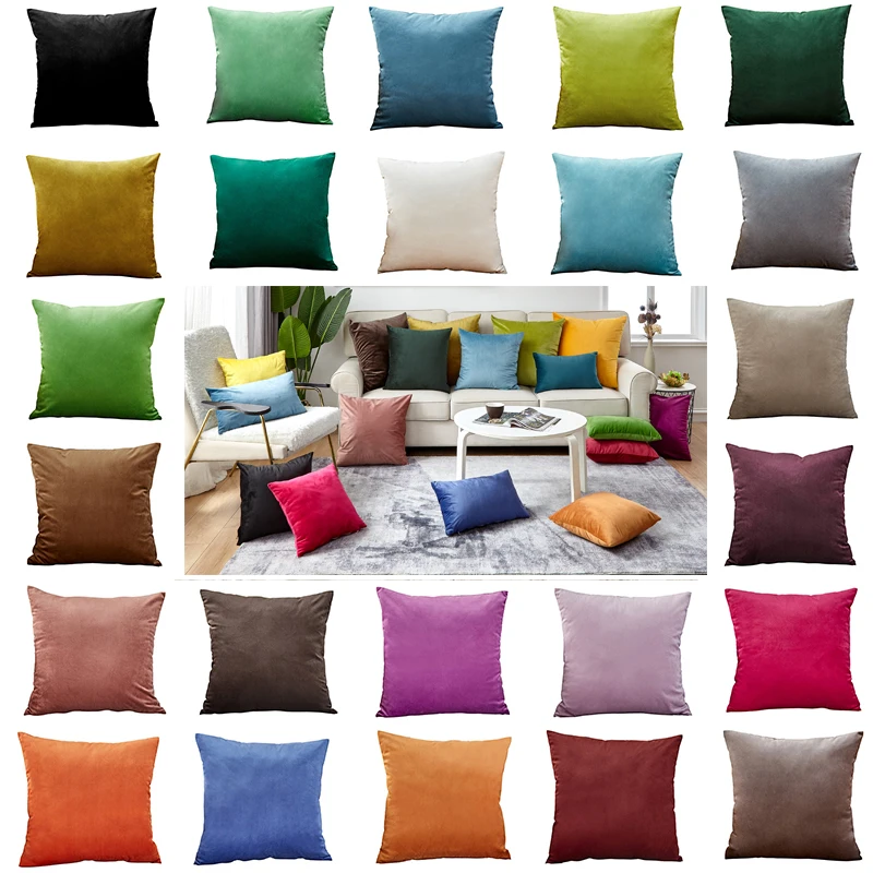 18colors Decorative Pillows Velvet Cushion Cover for Living Room Car Decorative Kussenhoes 45x45 Home Decor
18colors Decorative Pillows Velvet Cushion Cover for Living Room Car Decorative Kussenhoes 45x45 Home Decor