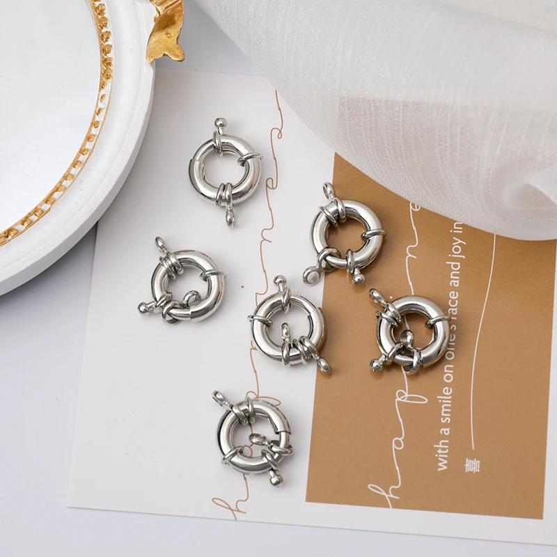 JUYA Wholesale 100 Pcs 15 mm Width Sailor Fastener Clasps Hooks For Jewelry Making Charm Connectors Handmade Jewelry Accessories
JUYA Wholesale 100 Pcs 15 mm Width Sailor Fastener Clasps Hooks For Jewelry Making Charm Connectors Handmade Jewelry Accessories
