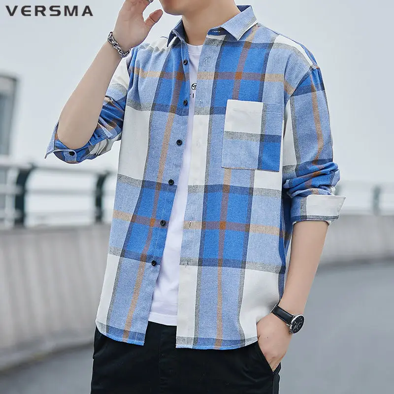 VERSMA Slim Fit Mens Dress Shirts Men Brand Clothes Social Plaid Shirt Men Long Sleeve Business Casual Dress Shirt Dropshipping
VERSMA Slim Fit Mens Dress Shirts Men Brand Clothes Social Plaid Shirt Men Long Sleeve Business Casual Dress Shirt Dropshipping