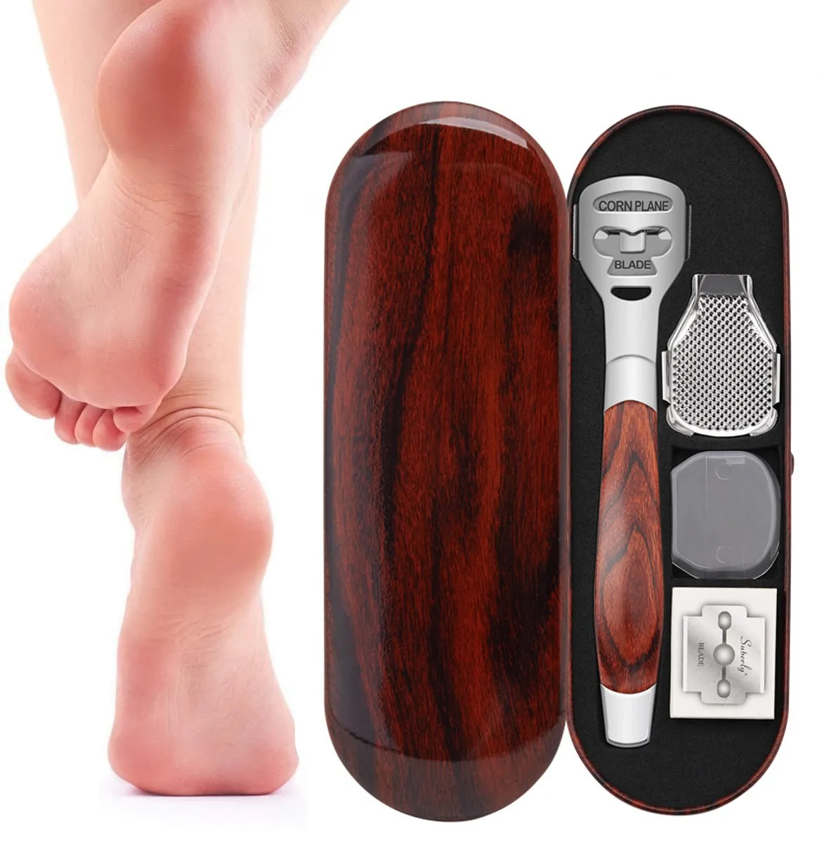 Color Wood Handle Foot Planer Sets Foot Care Pedicure Tools Dead Skin Foot Board File Heel Feet Care Podiatry Pedicure Tool
Color Wood Handle Foot Planer Sets Foot Care Pedicure Tools Dead Skin Foot Board File Heel Feet Care Podiatry Pedicure Tool