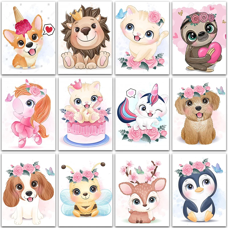 5D DIY Diamond Painting flowers animals Cat dog lion deer penguin Full Square&Round mosaic embroidery Cross stitch home decor
5D DIY Diamond Painting flowers animals Cat dog lion deer penguin Full Square&Round mosaic embroidery Cross stitch home decor