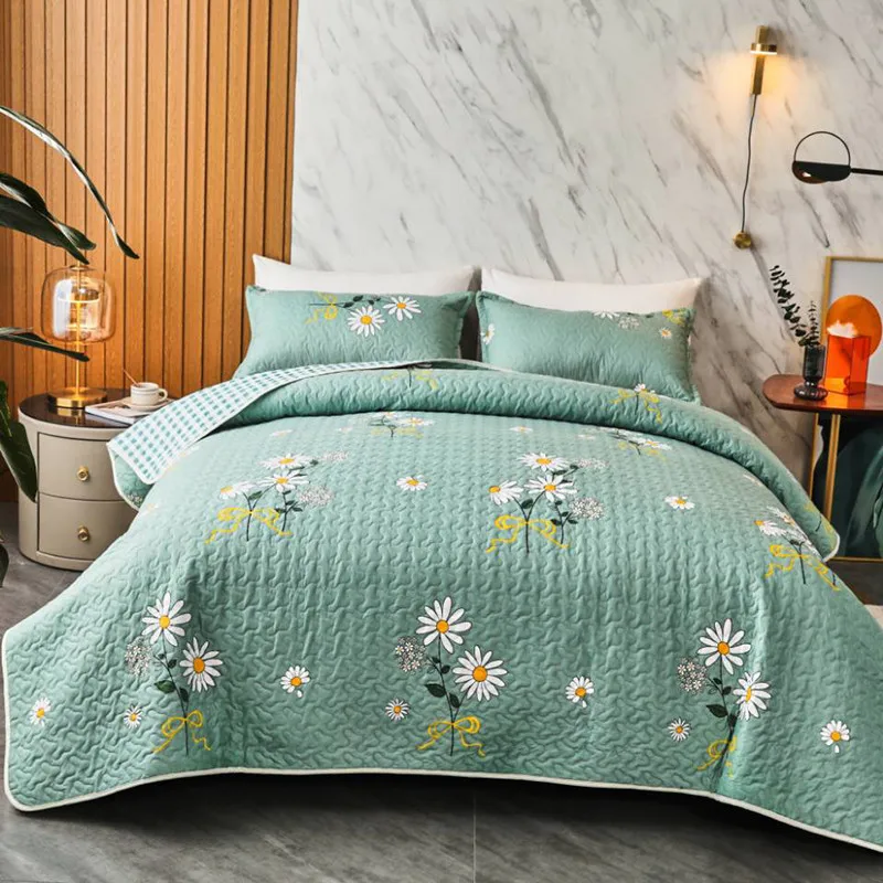 3pcs Home Coverlet Set American Style Quilted Bedspread Pillowcase Patchwork Summer Quilt Floral Printed Bed Cover Bedding Set
3pcs Home Coverlet Set American Style Quilted Bedspread Pillowcase Patchwork Summer Quilt Floral Printed Bed Cover Bedding Set