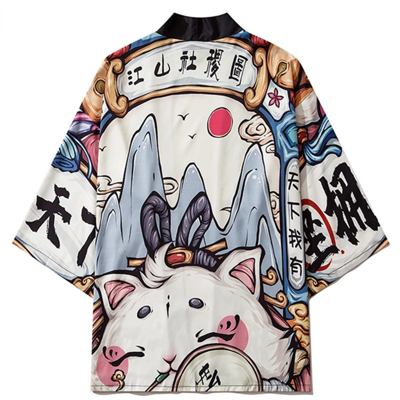 Blouse for Women Yukata Summer Beach Haori Japanese Clothes Chinese Style Anime Kimono Pants Set Cardigan Cosplay Shirt
Blouse for Women Yukata Summer Beach Haori Japanese Clothes Chinese Style Anime Kimono Pants Set Cardigan Cosplay Shirt
