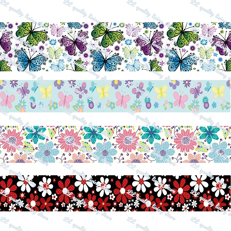 Butterflies and flowers pattern printed grosgrain ribbon 50 yards gift wrapping diy bows christmas wedding derections ribbons
Butterflies and flowers pattern printed grosgrain ribbon 50 yards gift wrapping diy bows christmas wedding derections ribbons