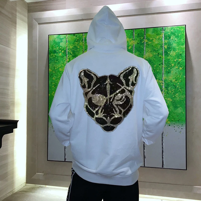 Winter Men's Hoodie Loose Sweatshirt All-Match Pullover British Pure Color Animal Pattern Style Casual
Winter Men's Hoodie Loose Sweatshirt All-Match Pullover British Pure Color Animal Pattern Style Casual