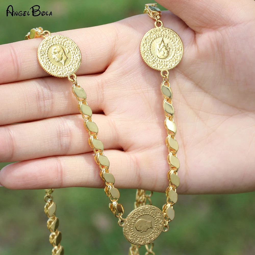 Middle East Africa Coin Necklace 18K Gold Jewelry Necklace for Women and Men Party Banquet Wedding Accessories Wholesale
Middle East Africa Coin Necklace 18K Gold Jewelry Necklace for Women and Men Party Banquet Wedding Accessories Wholesale