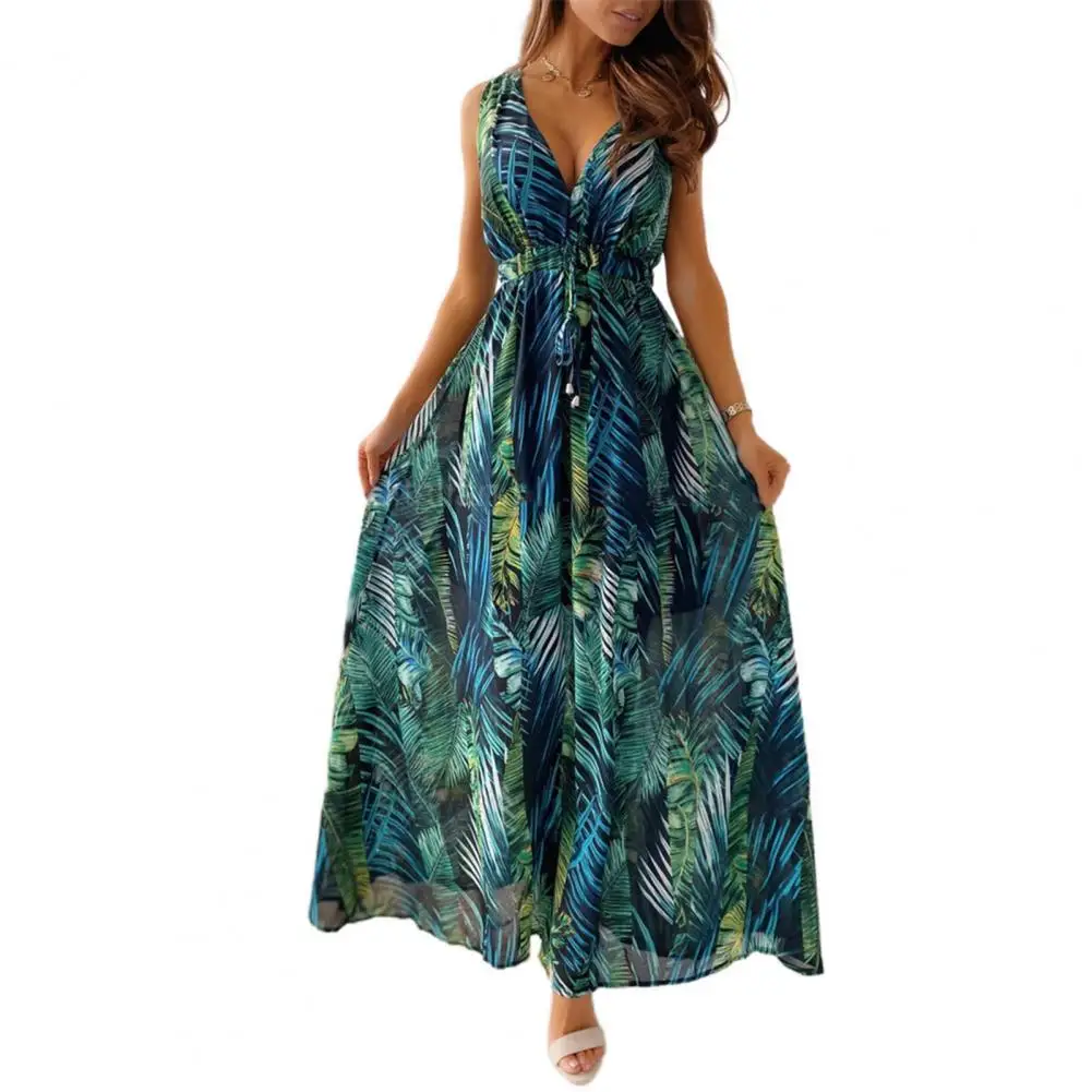 Bohemian Maxi Dresses for Women 2021 Sexy Deep V Neck Backless Lace Up Leaf Floral Print Sleeveless Beach Long Dress Summer
Bohemian Maxi Dresses for Women 2021 Sexy Deep V Neck Backless Lace Up Leaf Floral Print Sleeveless Beach Long Dress Summer
