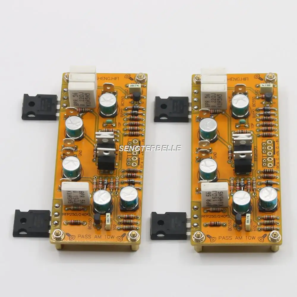 One Pair PASS AM Single-Ended Class A Amplifier Board IRFP240/250 10W+10W Balanced Amp
One Pair PASS AM Single-Ended Class A Amplifier Board IRFP240/250 10W+10W Balanced Amp