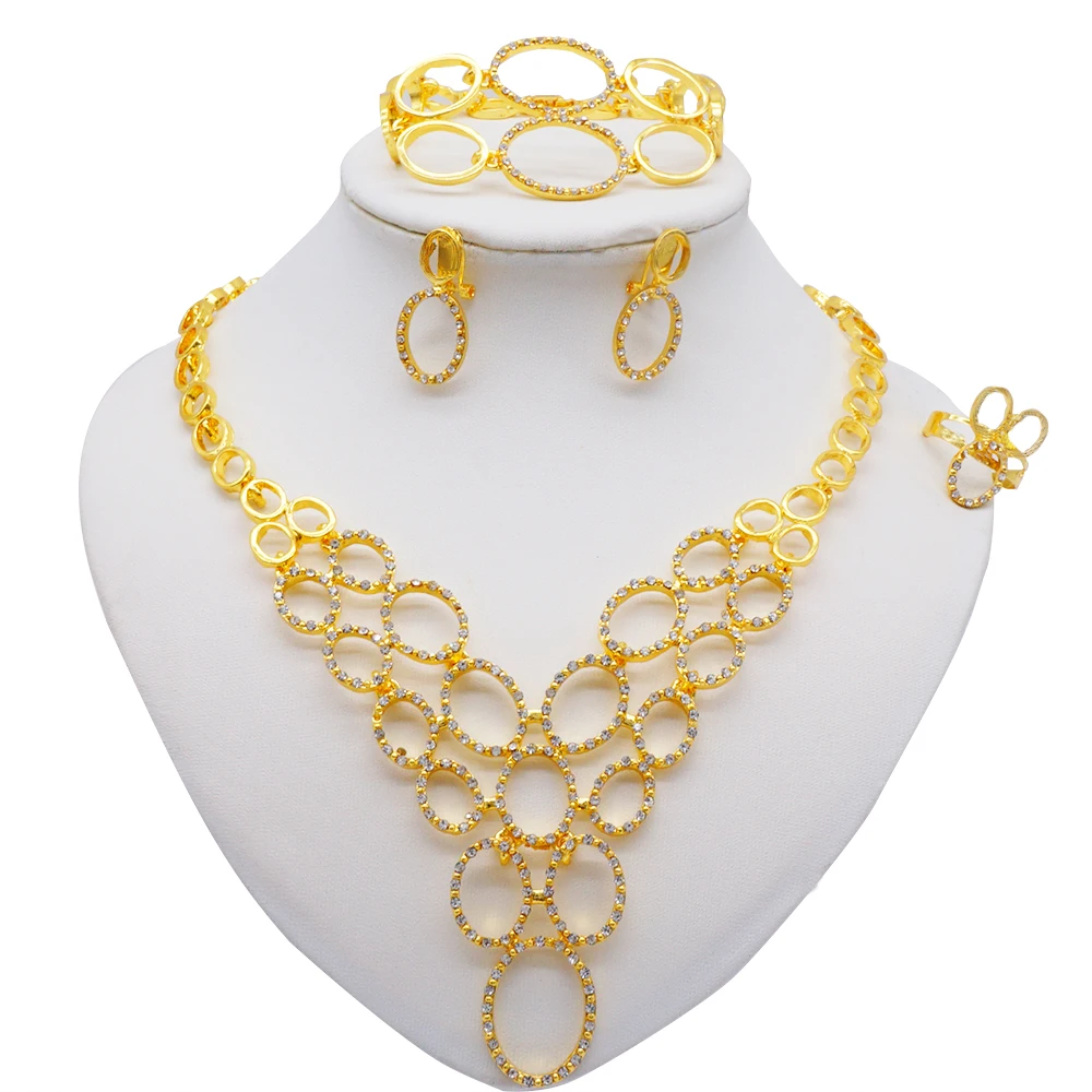 Gold Color Sun Flower Jewelry Sets For Women African Wedding Gifts Party Necklace Bracelet Earrings Ring Saudi Arabia Jewellery
Gold Color Sun Flower Jewelry Sets For Women African Wedding Gifts Party Necklace Bracelet Earrings Ring Saudi Arabia Jewellery