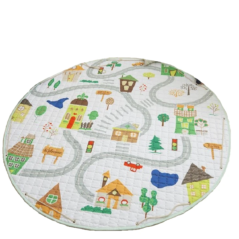 Round Carpet Cartoon Animals Fox/cat Pattern Baby Play Mats Child Crawling Blanket Toys Storage Bag Kid Room Decoration
Round Carpet Cartoon Animals Fox/cat Pattern Baby Play Mats Child Crawling Blanket Toys Storage Bag Kid Room Decoration