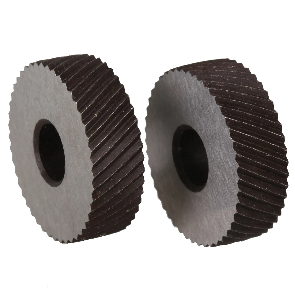 26mm Dia 2mm Pitch Diagonal Coarse Knurl Wheel Knurling Roller Pack of 2
26mm Dia 2mm Pitch Diagonal Coarse Knurl Wheel Knurling Roller Pack of 2