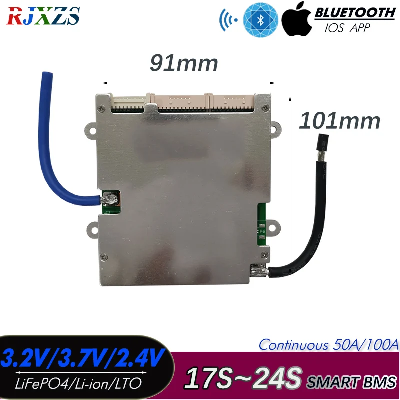 17S to 24S 40A/50A New LiFePO4 Li-ion LTO Smart BMS With Android Bluetooth-Compatible Software Monitor
17S to 24S 40A/50A New LiFePO4 Li-ion LTO Smart BMS With Android Bluetooth-Compatible Software Monitor