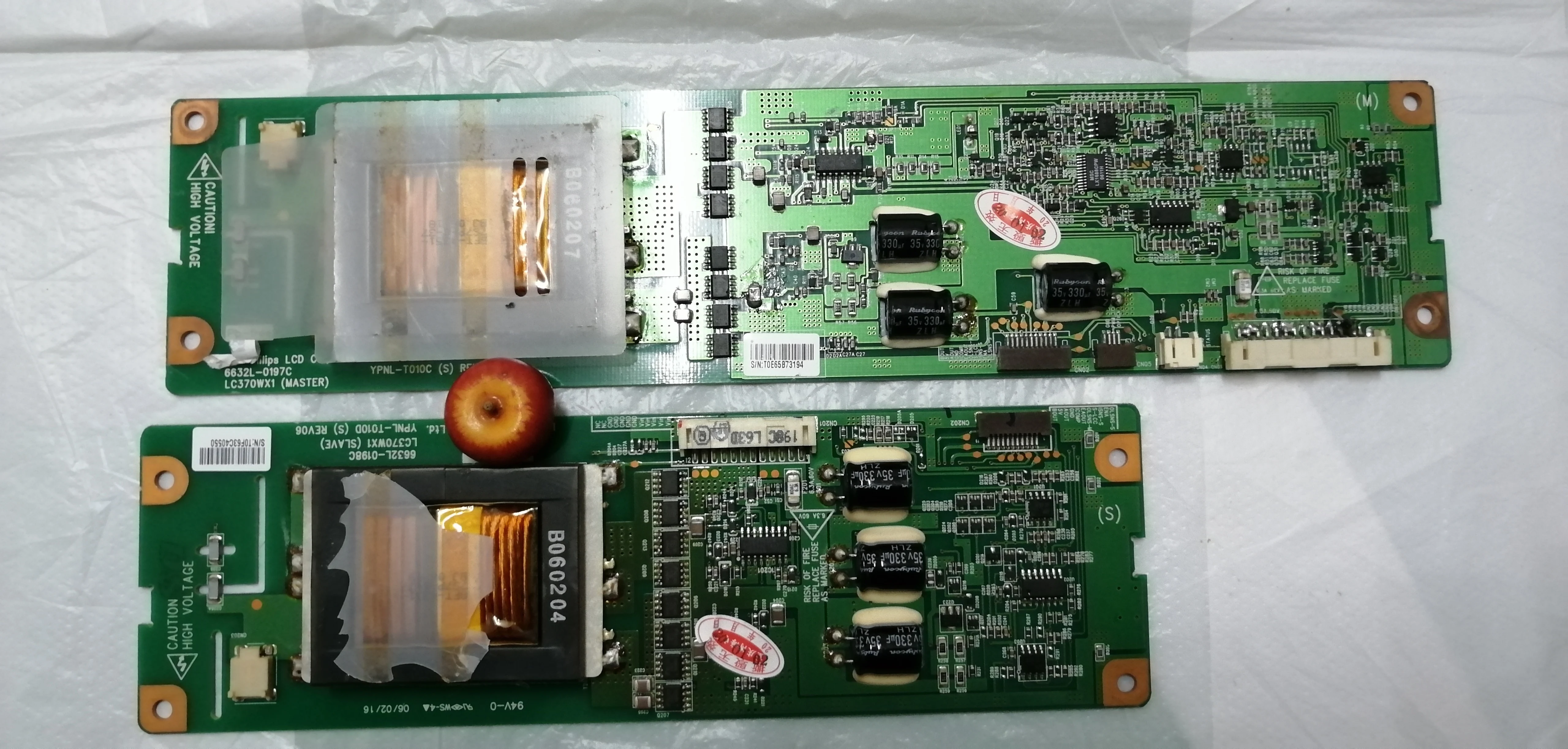 6632L-0197C 6632L-0198C 6632L-0197D 6632L-0198D ONE PAIR T-CON HIGH VOLTAGE board for LC370 T-CON connect board
6632L-0197C 6632L-0198C 6632L-0197D 6632L-0198D ONE PAIR T-CON HIGH VOLTAGE board for LC370 T-CON connect board