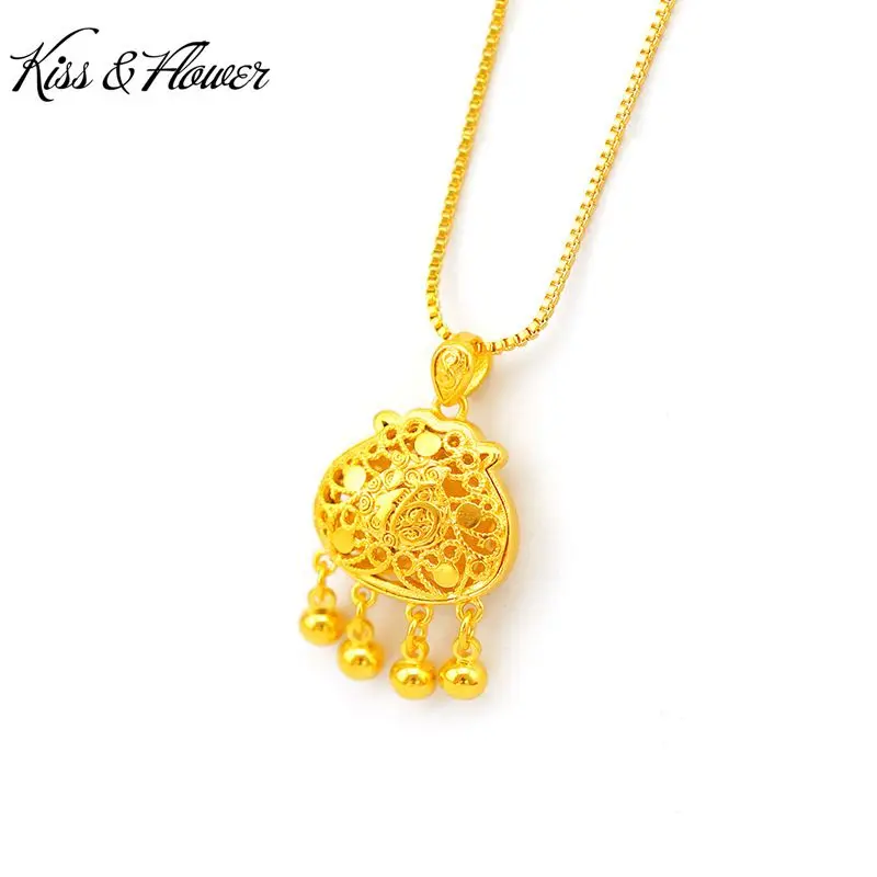 KISS&FLOWER Gold Vintage Lucky Bag Necklace Pendant Charm For Women Birthday Wedding Party Christmas Bride Mother Girl Gift PD32
KISS&FLOWER Gold Vintage Lucky Bag Necklace Pendant Charm For Women Birthday Wedding Party Christmas Bride Mother Girl Gift PD32