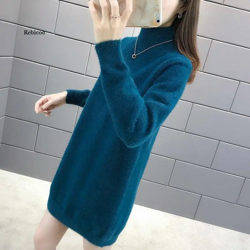 Autumn Winter Style Women Knitted Long Pullover Tops Lady Casual Long Sleeve Turtleneck Sweater Pullover
Autumn Winter Style Women Knitted Long Pullover Tops Lady Casual Long Sleeve Turtleneck Sweater Pullover