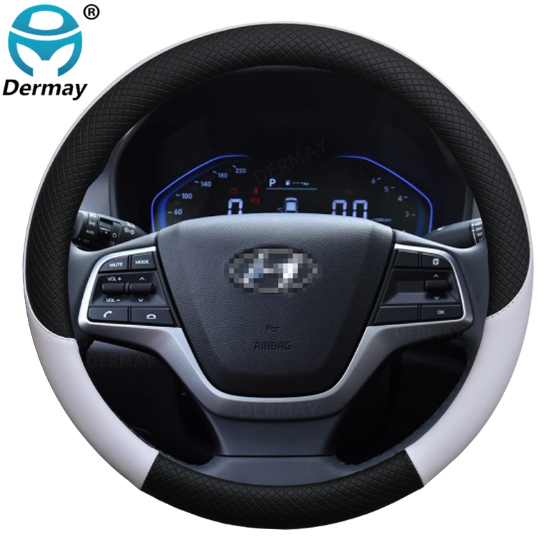 100% DERMAY Brand for Hyundai Accent Verna Car Steering Wheel Cover Microfiber Leather Anti-slip Auto Accessories
100% DERMAY Brand for Hyundai Accent Verna Car Steering Wheel Cover Microfiber Leather Anti-slip Auto Accessories
