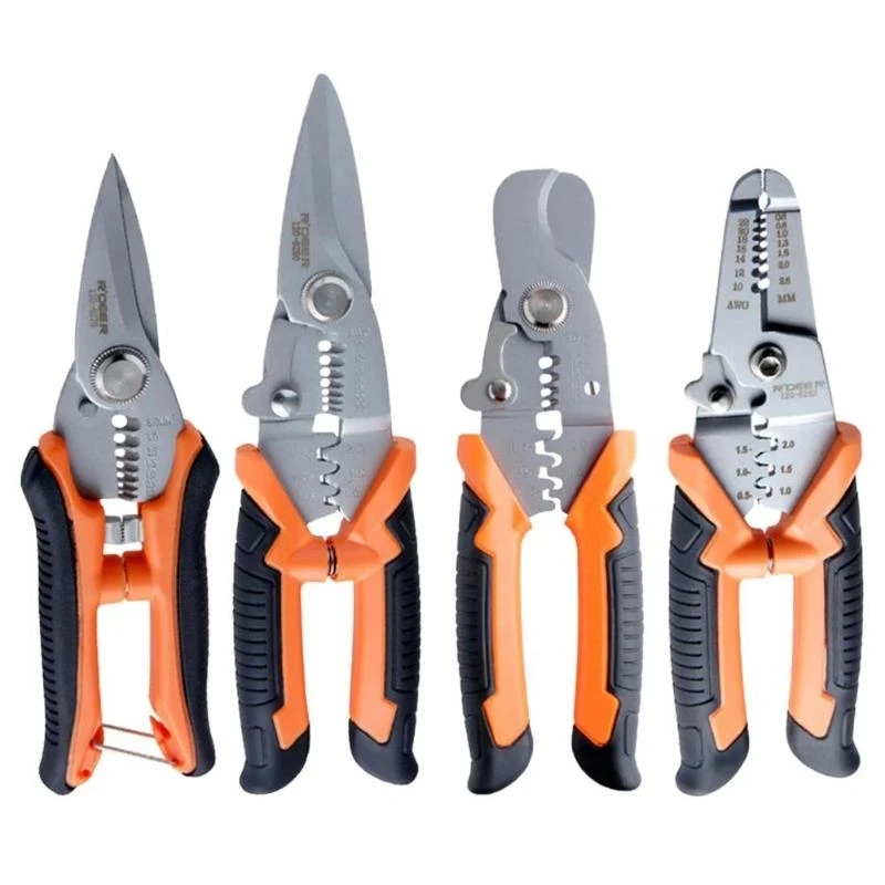 Multi-functional household Crimping Pliers 7 inch electrician's Wire Stripper Scissor Cable Cutter Electrician Wiring Tool
Multi-functional household Crimping Pliers 7 inch electrician's Wire Stripper Scissor Cable Cutter Electrician Wiring Tool