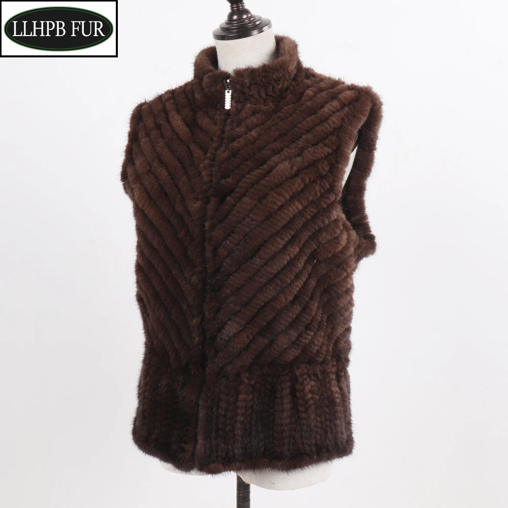 Hot Women Hand Knitted Real Mink Fur Vest Autumn Winter Warm Natural Mink Fur Sleeveless Coat Lady Fashion 100% Real Fur Gilet
Hot Women Hand Knitted Real Mink Fur Vest Autumn Winter Warm Natural Mink Fur Sleeveless Coat Lady Fashion 100% Real Fur Gilet