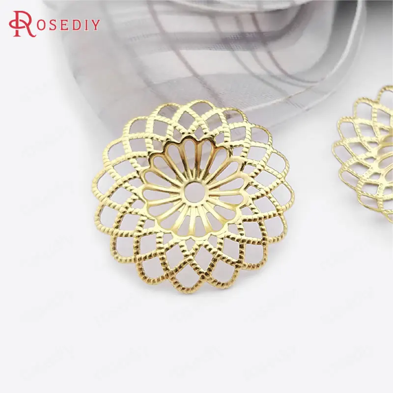(E211)60 pieces 22mm Not plated color Brass Sunflower Decorative Spacer Diy Jewelry Findings Accessories Wholesale
(E211)60 pieces 22mm Not plated color Brass Sunflower Decorative Spacer Diy Jewelry Findings Accessories Wholesale