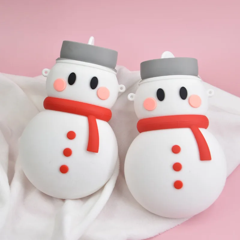 Snowman Kawaii Hot Water Bottle with Strap Silicone Reusable Water-filling Heat Pack Handwarmers for Girls Winter Warm Product
Snowman Kawaii Hot Water Bottle with Strap Silicone Reusable Water-filling Heat Pack Handwarmers for Girls Winter Warm Product