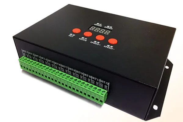 T-1000 LED Pixel Controller with LCD Display; WS2812B/WS2801/DMX512 /1and12CH communica tion synchroniz Controller AC90-260V;
T-1000 LED Pixel Controller with LCD Display; WS2812B/WS2801/DMX512 /1and12CH communica tion synchroniz Controller AC90-260V;