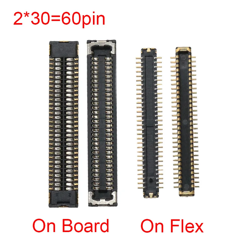 2Pcs 60 Pin LCD Screen Display Flex FPC Connector Plug On Board For Huawei P20Pro/Mate20 Pro/MATE 20 RS/Mate 20Pro/P20 Pro
2Pcs 60 Pin LCD Screen Display Flex FPC Connector Plug On Board For Huawei P20Pro/Mate20 Pro/MATE 20 RS/Mate 20Pro/P20 Pro