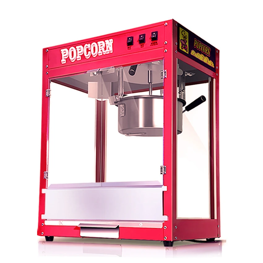 220V Electric Popcorn Maker Household Commercial Automatic Hot Oil Popcorn Popper Machine Fast Heating with Non-Stick Pot 1.6KW
220V Electric Popcorn Maker Household Commercial Automatic Hot Oil Popcorn Popper Machine Fast Heating with Non-Stick Pot 1.6KW