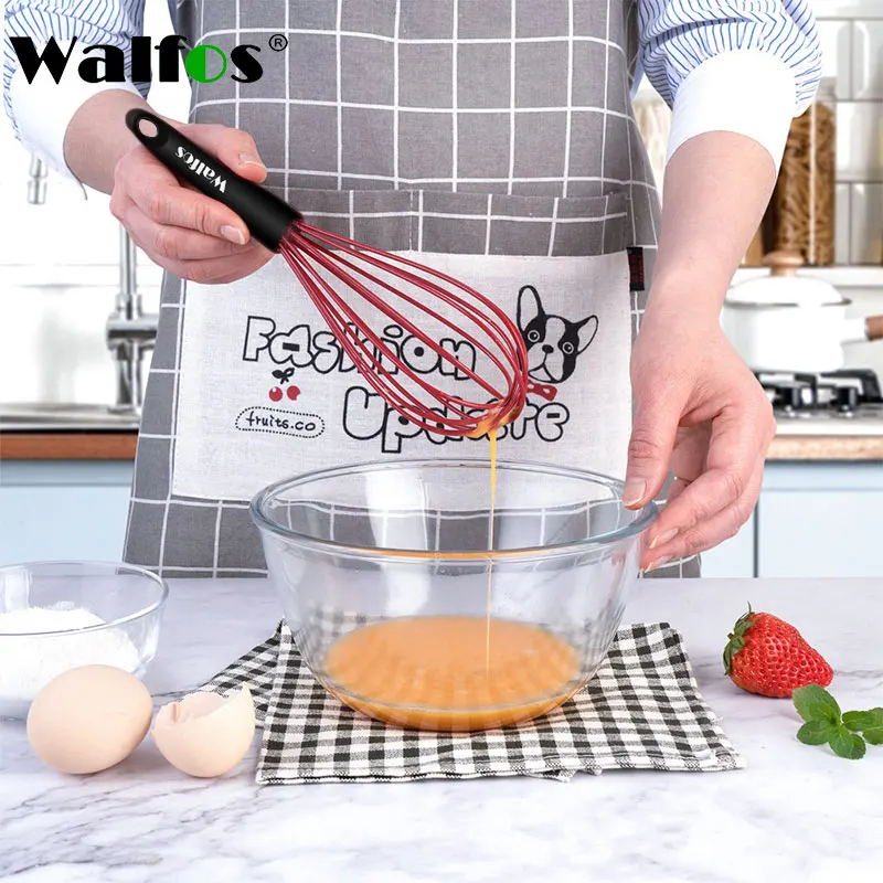 WALFOS Silicone Whisk Stainless Steel Non Stick Egg Beater Hand Milk Mixer Cream Blender Coffee Foamer Stirrer Kitchen Gadgets
WALFOS Silicone Whisk Stainless Steel Non Stick Egg Beater Hand Milk Mixer Cream Blender Coffee Foamer Stirrer Kitchen Gadgets