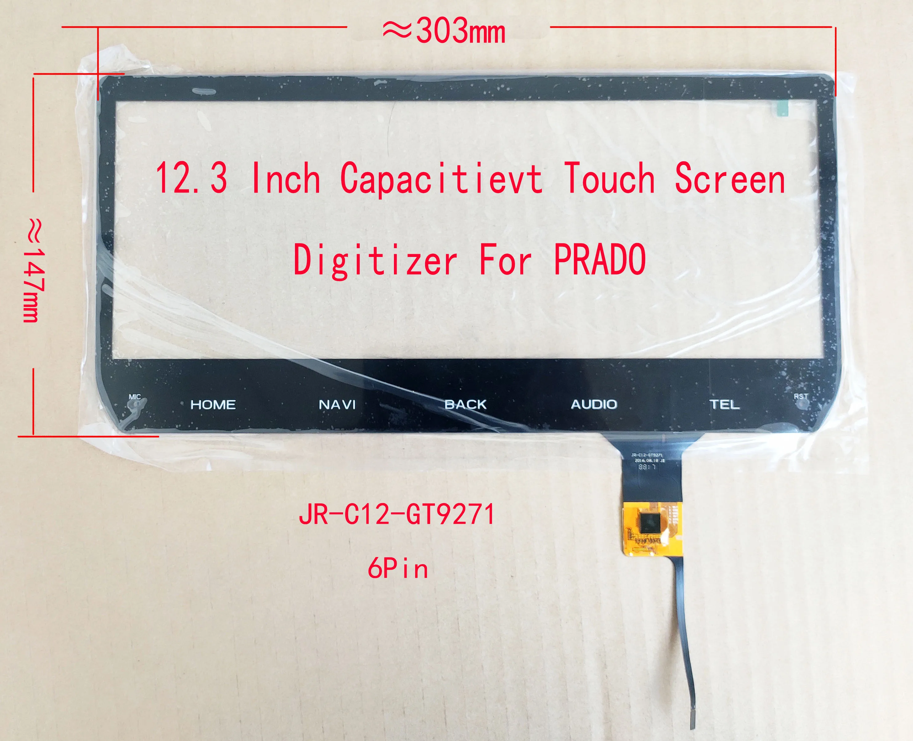 12.3 Inch Capacitive Touch Screen Sensor Dightizer Hand Writer For Car Radio Panel Prado GT9271 6Pin JR-C12-GT9271
12.3 Inch Capacitive Touch Screen Sensor Dightizer Hand Writer For Car Radio Panel Prado GT9271 6Pin JR-C12-GT9271