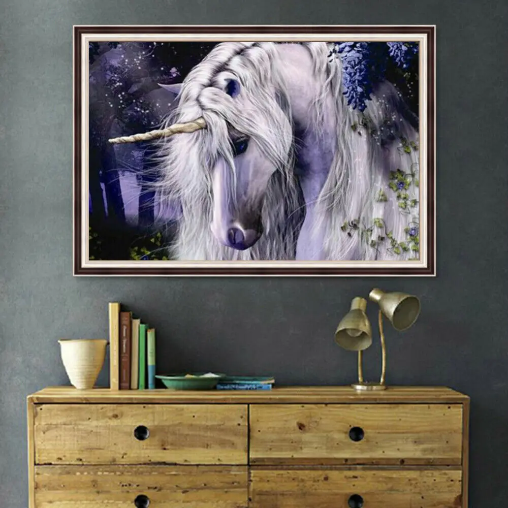 5D Diy Diamond Painting Cross Ctitch Kits Diamond Mosaic Embroidery White Unicorn Animal 3d Painting round drill gift
5D Diy Diamond Painting Cross Ctitch Kits Diamond Mosaic Embroidery White Unicorn Animal 3d Painting round drill gift