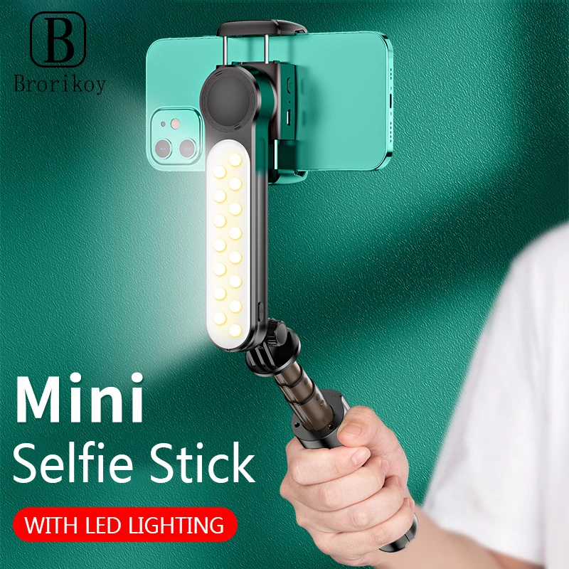 Wireless Bluetooth L09 Selfie Stick With LED Light Tripod Telescopic Rod Handheld Gimbal Stabilizer For iPhone12 Huawei Samsung
Wireless Bluetooth L09 Selfie Stick With LED Light Tripod Telescopic Rod Handheld Gimbal Stabilizer For iPhone12 Huawei Samsung