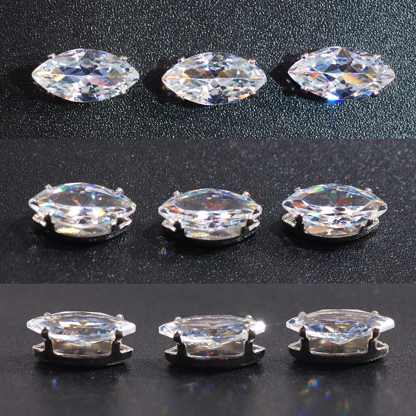 Sewing Supplies Golden Silver Color Horse Eye Shape Zircon Crystal Clear Zircon Jewellery Sew On Claw For Apparel Decorations
Sewing Supplies Golden Silver Color Horse Eye Shape Zircon Crystal Clear Zircon Jewellery Sew On Claw For Apparel Decorations