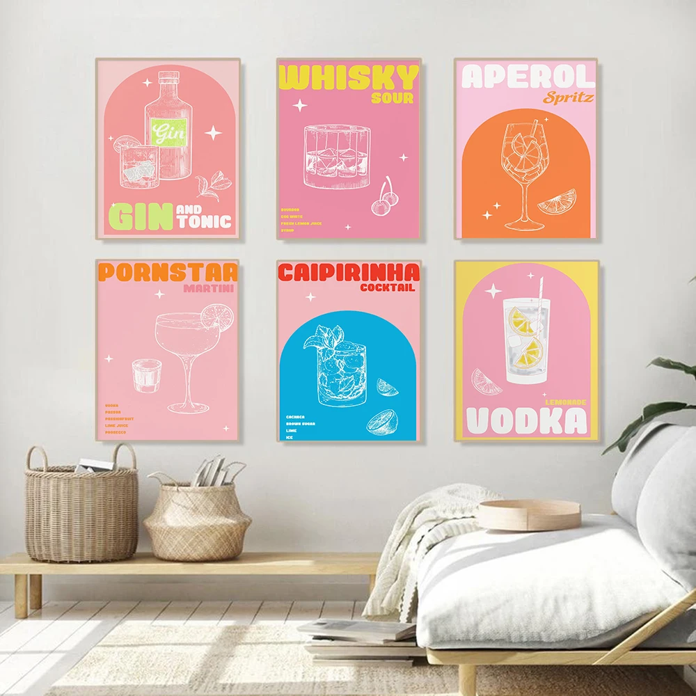 Wine Kitchen Poster Print Cocktail Liquor Drink Canvas Print Vintage Wall Art Painting Pictures Dining Room Restaurant Bar Decor
Wine Kitchen Poster Print Cocktail Liquor Drink Canvas Print Vintage Wall Art Painting Pictures Dining Room Restaurant Bar Decor