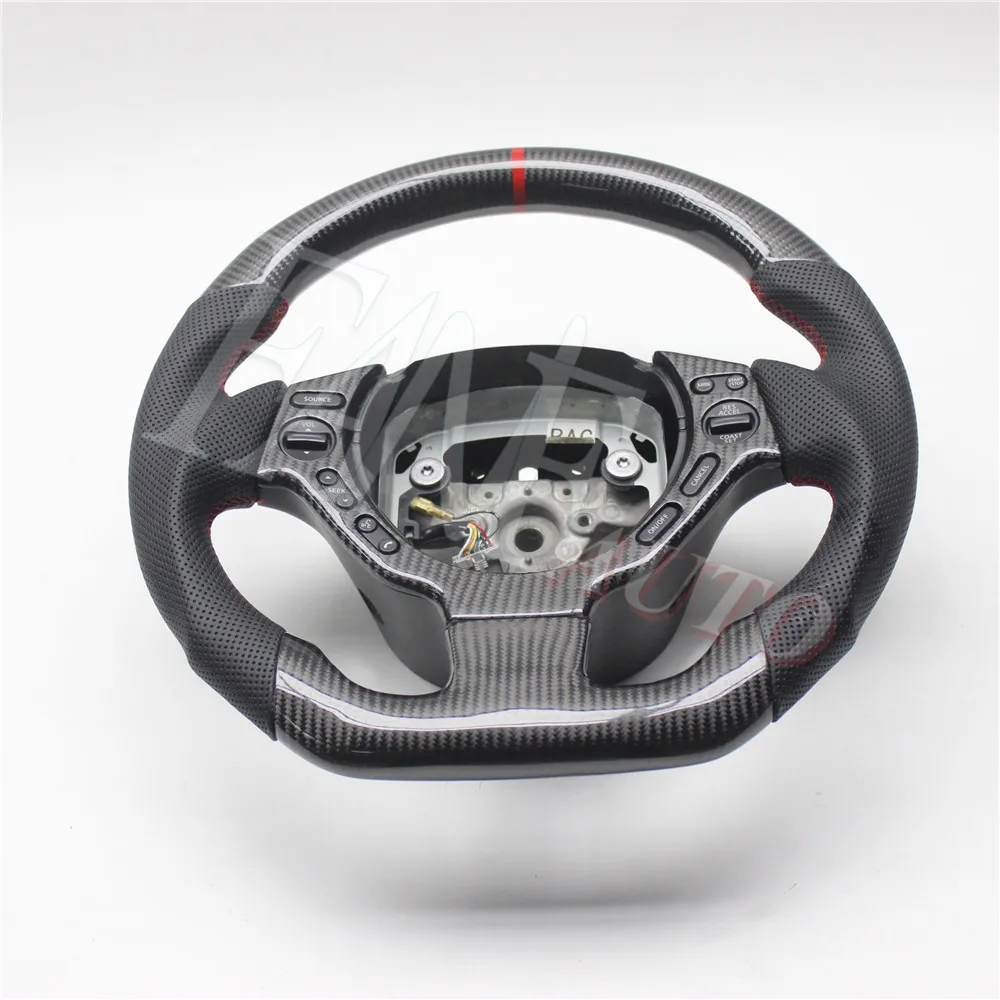 Replacement Real Carbon Fiber Steering Wheel with Leather for Nissan GTR GT-R R35
Replacement Real Carbon Fiber Steering Wheel with Leather for Nissan GTR GT-R R35