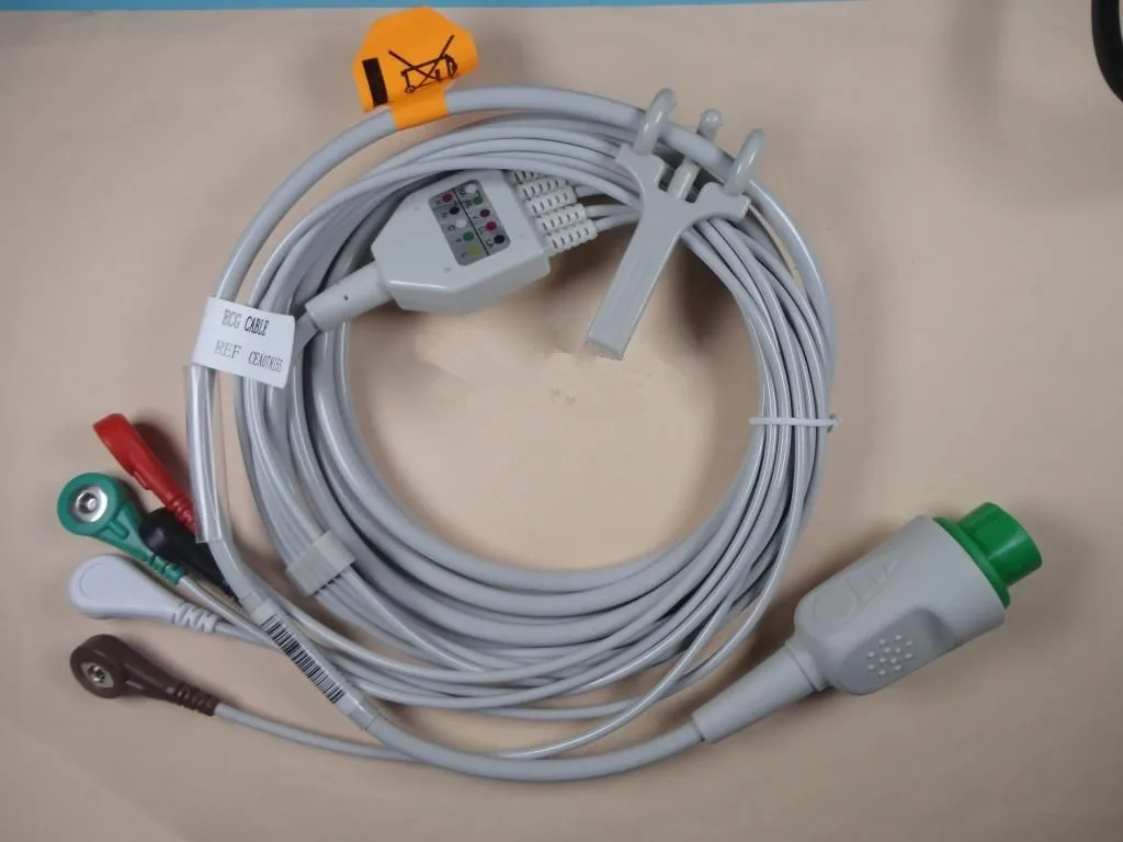 Shenzhen Hwatime Biological Hua Teng ECG cable lead wire round head 6-pin for HT6 plug-in ECG monitor
Shenzhen Hwatime Biological Hua Teng ECG cable lead wire round head 6-pin for HT6 plug-in ECG monitor