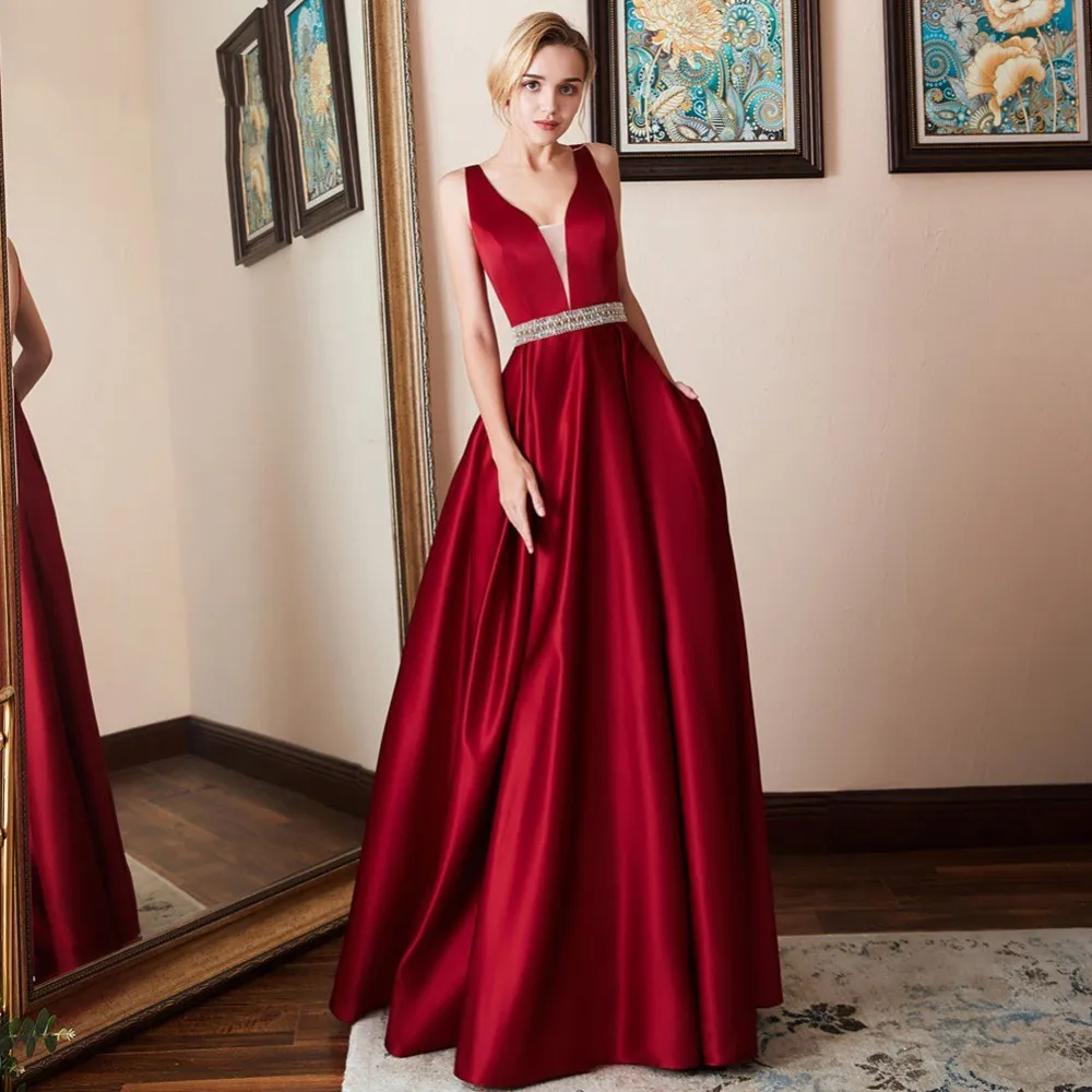 CloverBridal In Stock Size US2-US26W Satin Prom Dresses 2021 With Pockets Backless Party Gown robe de soirée de mariage DH9487
CloverBridal In Stock Size US2-US26W Satin Prom Dresses 2021 With Pockets Backless Party Gown robe de soirée de mariage DH9487
