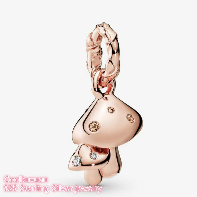 Autumn 100% 925 Sterling Silver Sparkling Mushrooms Dangle Charm Rose Gold beads Fits Original Pandora bracelets Jewelry
Autumn 100% 925 Sterling Silver Sparkling Mushrooms Dangle Charm Rose Gold beads Fits Original Pandora bracelets Jewelry