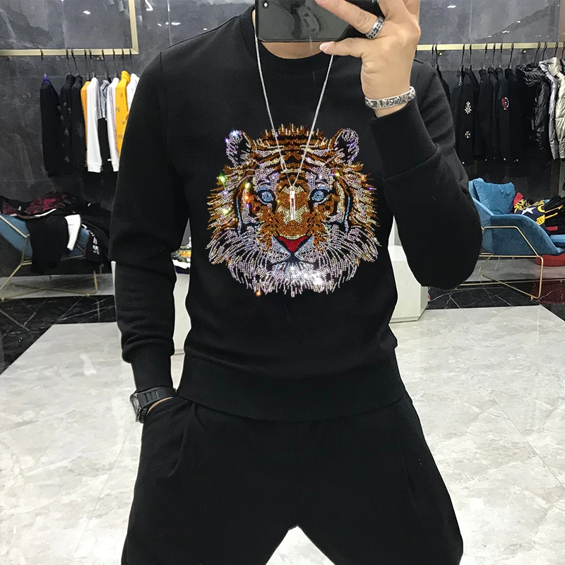 New Arrival Winter Design High Quality Top Men's Hoodie Star Tiger Hot Diamond Fashion Casual Hoody Plus Size
New Arrival Winter Design High Quality Top Men's Hoodie Star Tiger Hot Diamond Fashion Casual Hoody Plus Size