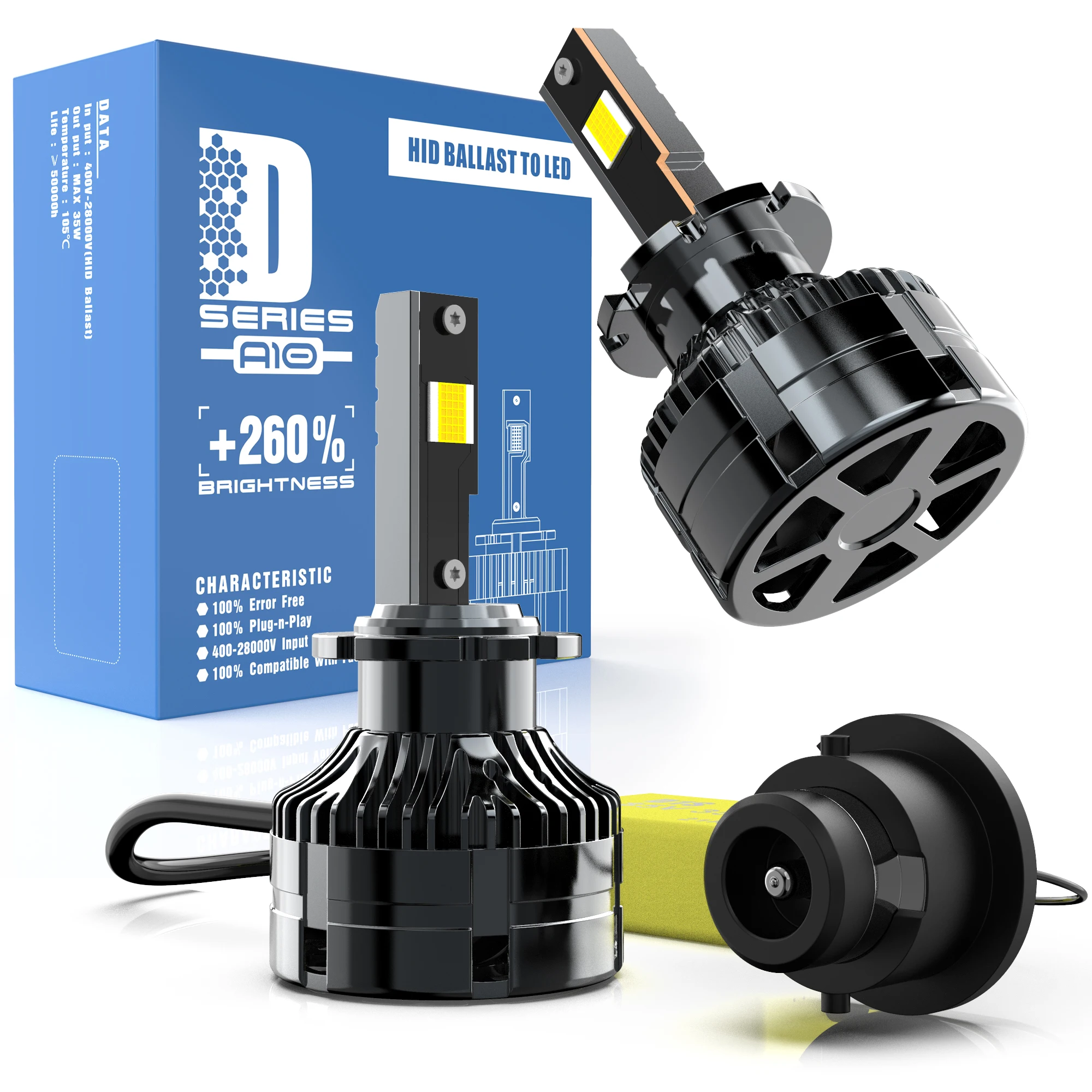 DLAND OWN V10 D1S D2S D3S D4S D5S D8S 360 DEGREE GLOWING CAR LED LIGHT BULB LAMP WITH SEOUL 3800LM 12V 24V 36W
DLAND OWN V10 D1S D2S D3S D4S D5S D8S 360 DEGREE GLOWING CAR LED LIGHT BULB LAMP WITH SEOUL 3800LM 12V 24V 36W