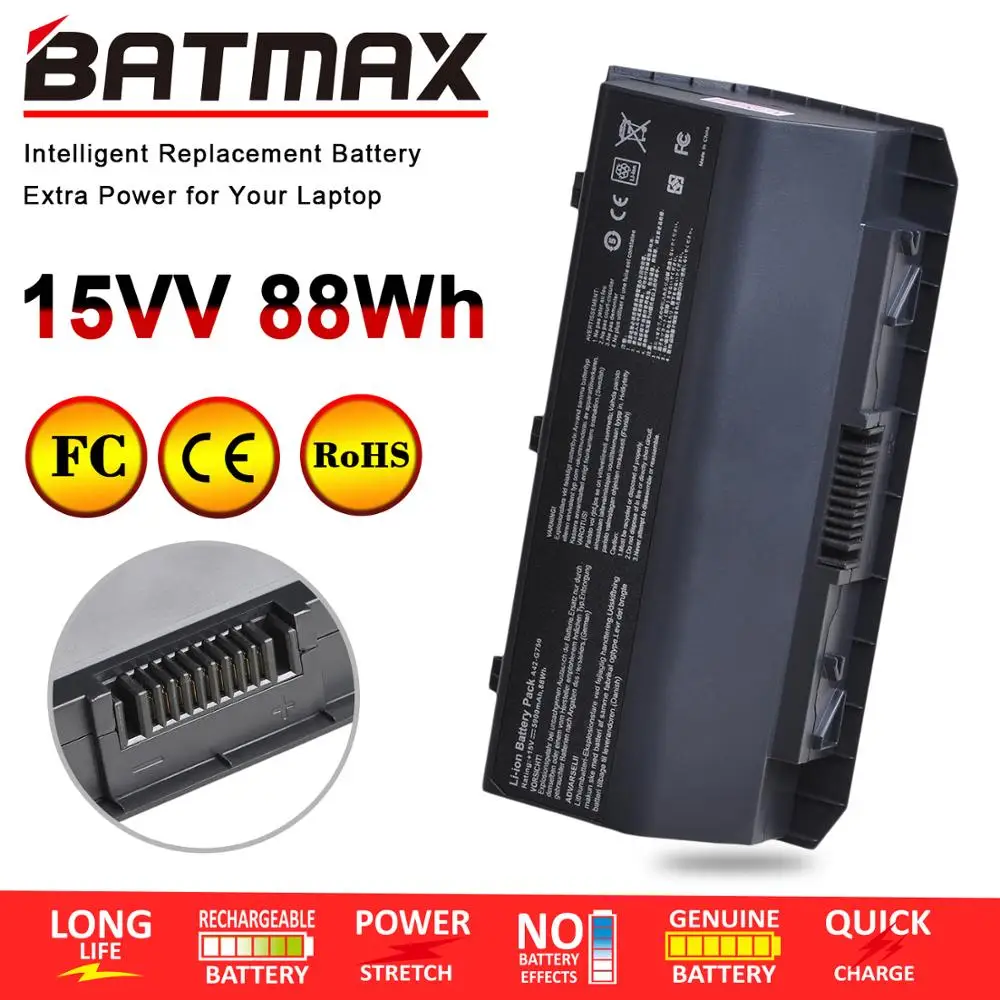 15V 88WH 5900mAh Аккумулятор для ноутбука ASUS A42-G750 G750J G750JH G750JM G750JS G750JW G750JX G750JZ
15V 88WH 5900mAh Аккумулятор для ноутбука ASUS A42-G750 G750J G750JH G750JM G750JS G750JW G750JX G750JZ