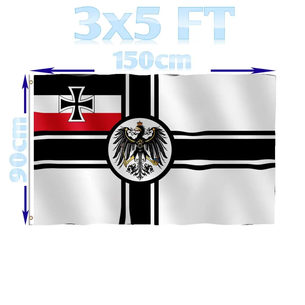 BENFACTORY Store 3x5 футов флаг германского флота орела однослойный 100D полиэстер с латунными прокладками
BENFACTORY Store 3x5 футов флаг германского флота орела однослойный 100D полиэстер с латунными прокладками