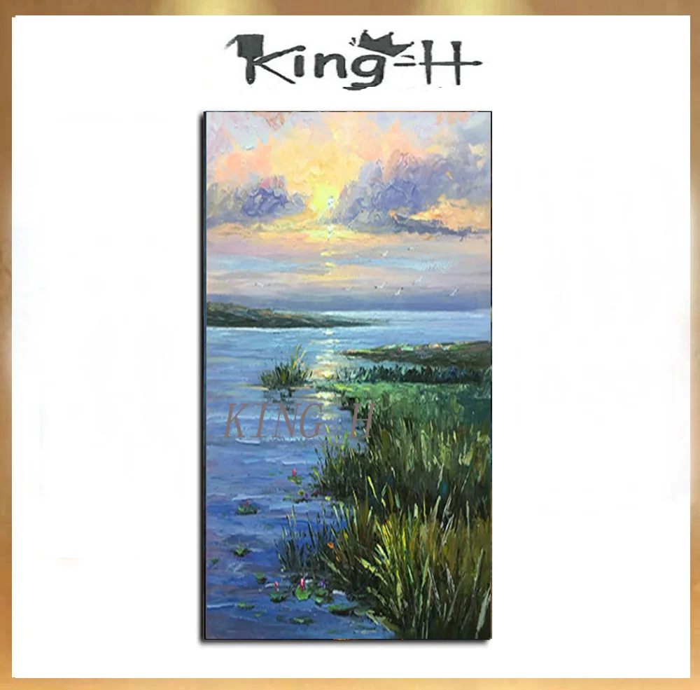 Sunrise scene knife painting modern abstract paintings, hand-painted canvas oil painting art sofa photos household adornment wal
Sunrise scene knife painting modern abstract paintings, hand-painted canvas oil painting art sofa photos household adornment wal