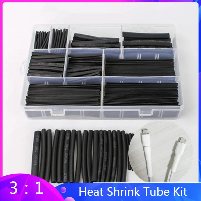 3:1 Car Electrical Cable Tube kits Heat Shrink Tube Tubing Wrap Sleeve Assorted Mobile phone data cable repair kit
3:1 Car Electrical Cable Tube kits Heat Shrink Tube Tubing Wrap Sleeve Assorted Mobile phone data cable repair kit