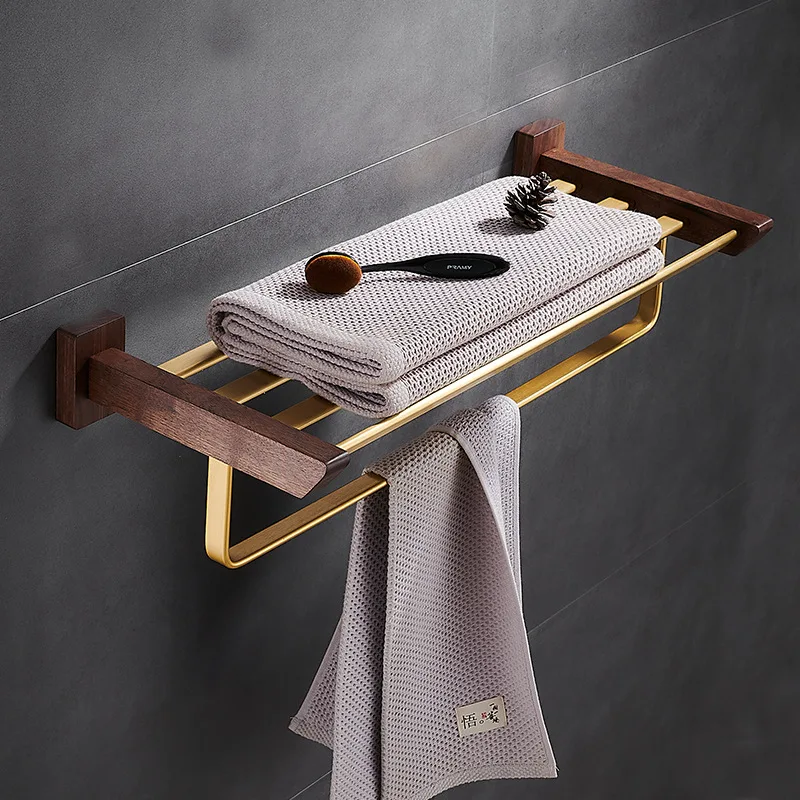 Nordic Black Walnut Bathroom Towel Rack Bathroom Towel holder Wall Hanging Toilet brush holder Bathroom Hardware Towel Bar
Nordic Black Walnut Bathroom Towel Rack Bathroom Towel holder Wall Hanging Toilet brush holder Bathroom Hardware Towel Bar