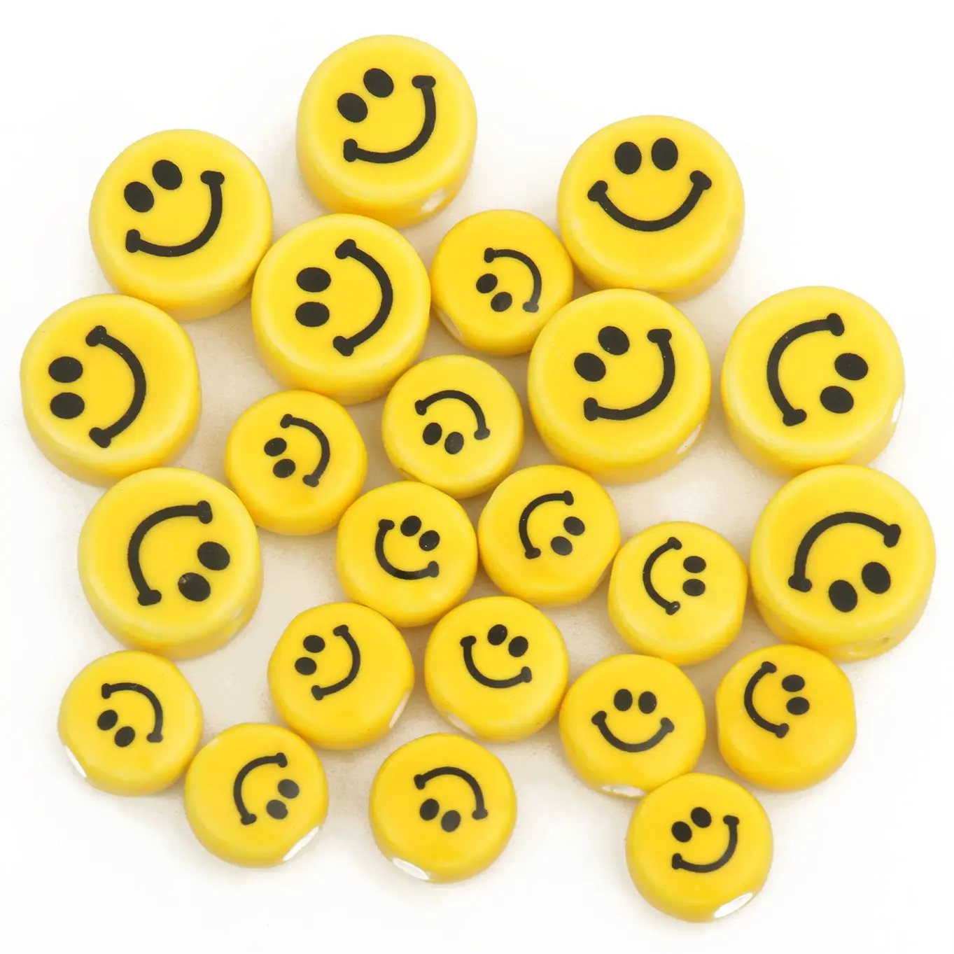 10pcs 12mm 16mm Smile Face Yellow Ceramic Bead Pendant Porcelain Bead For Jewelry Making DIY Charm Bracelet Necklac Accessories
10pcs 12mm 16mm Smile Face Yellow Ceramic Bead Pendant Porcelain Bead For Jewelry Making DIY Charm Bracelet Necklac Accessories